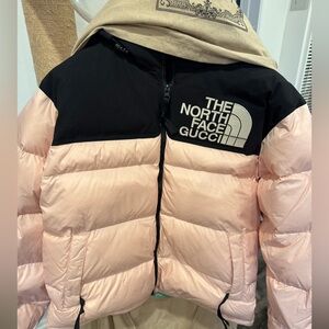 Gucci Pink and Black Puffer Jacket